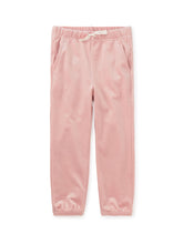 Load image into Gallery viewer, Tea Collection Velour Joggers - Cameo Pink
