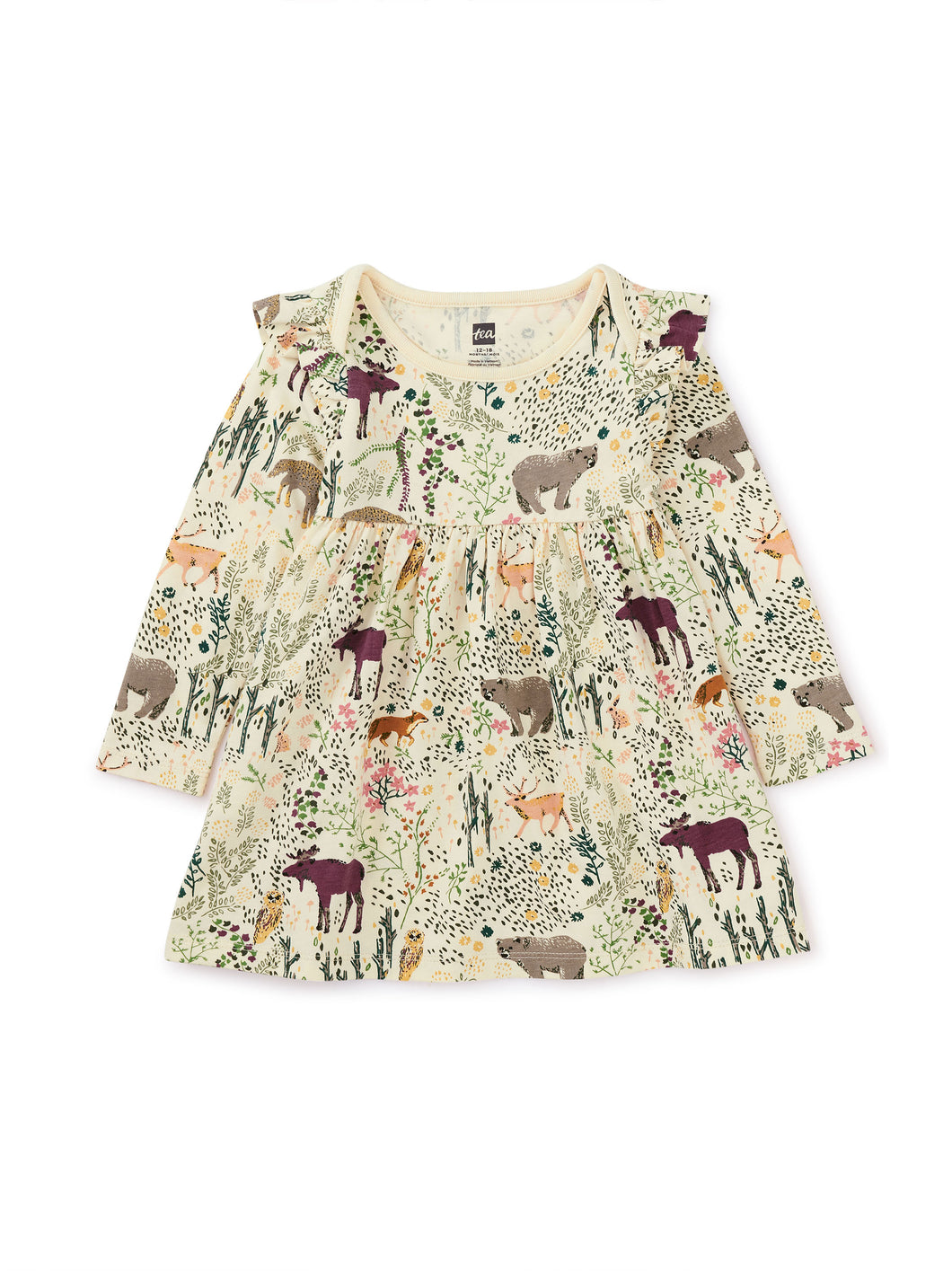 Tea Collection Mighty Mini Baby Dress - Swedish Forest
