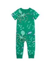 Load image into Gallery viewer, Tea Collection Pocket Baby Romper - Octopus
