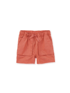 Tea Collection Woven Camp Shorts - Orange Buoy