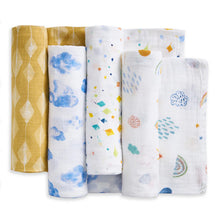Load image into Gallery viewer, Aden + Anais Cotton Muslin Swaddle 4-Pack
