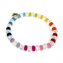 Load image into Gallery viewer, Charm It - Rainbow Stretch Bead Bracelet
