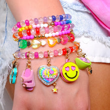 Load image into Gallery viewer, Charm It - Rainbow Stretch Bead Bracelet
