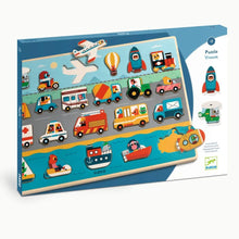 Load image into Gallery viewer, Djeco Wooden Puzzle - Puzzlo Vroom
