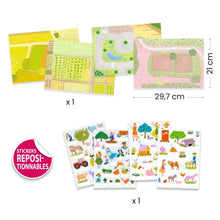 Load image into Gallery viewer, Djeco Lift-Up Sticker Kit - Farm

