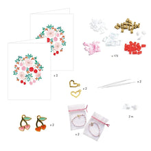 Load image into Gallery viewer, Djeco Beaded Bracelet Kit - Tila &amp; Cherries
