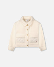 Load image into Gallery viewer, Deux Par Deux Sherpa Jacket - Off White
