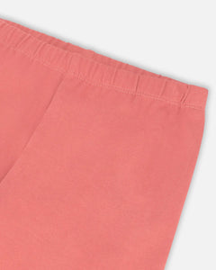Deux Par Deux Jersey Stretch Leggings - Pink Cinnamon