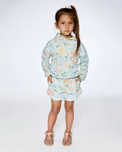 Load image into Gallery viewer, NEW! Deux Par Deux French Terry Hoodie - Baby Blue Floral
