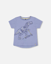 Load image into Gallery viewer, NEW! Deux Par Deux Printed Tee - Scooter Dino
