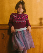 Load image into Gallery viewer, Deux Par Deux Striped Tulle Skirt - Rainbow
