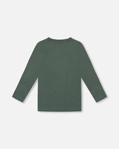 Deux Par Deux Long Sleeve T-Shirt - Forest Green