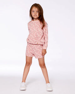 Deux Par Deux French Terry Sweatshirt - Strawberries