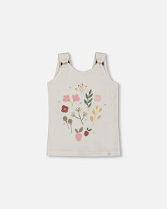 Deux Par Deux Crinkle Jersey Tank Top - Off White