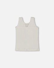 Load image into Gallery viewer, Deux Par Deux Crinkle Jersey Tank Top - Off White
