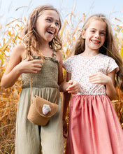 Load image into Gallery viewer, Deux Par Deux Bi-Material Dress - Strawberries
