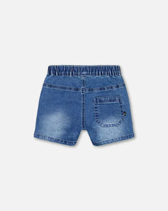 Deux Par Deux Denim Shorts - Dark Blue