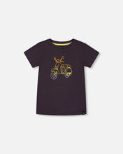 Load image into Gallery viewer, Deux Par Deux Graphic Tee - Dark Grey Scooter
