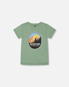 Deux Par Deux Graphic Tee - Sage Mountains