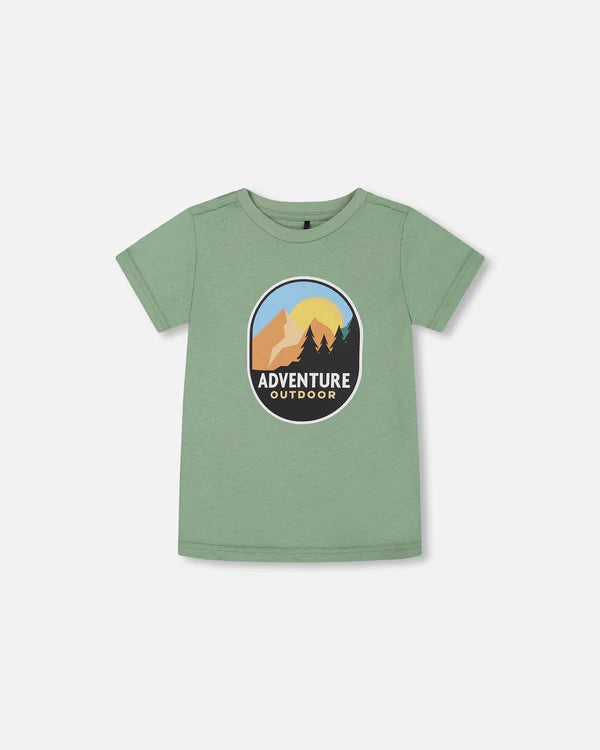 Deux Par Deux Graphic Tee - Sage Mountains