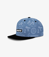 Load image into Gallery viewer, Headster Gnarly Ride Snapback - Blue Fog
