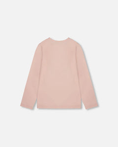 Deux Par Deux Long Sleeve Tee - Lotus Pink