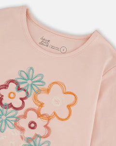 Deux Par Deux Long Sleeve Tee - Lotus Pink