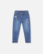 Load image into Gallery viewer, Deux Par Deux Frayed Hem Jeans - Navy Denim
