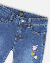 Load image into Gallery viewer, Deux Par Deux Frayed Hem Jeans - Navy Denim
