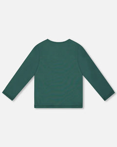 Deux Par Deux Long Sleeve Tee - Jasper Green