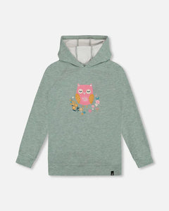 Deux Par Deux Hooded Tunic - Sage Green