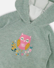 Load image into Gallery viewer, Deux Par Deux Hooded Tunic - Sage Green
