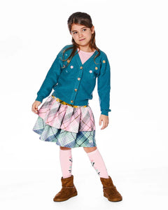 Deux Par Deux Knitted Cardigan - Jasper Green
