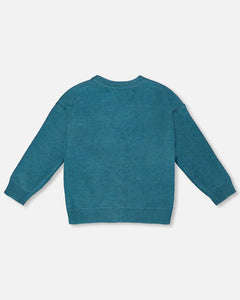 Deux Par Deux Knitted Cardigan - Jasper Green