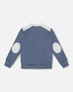 Deux Par Deux Long Sleeve Top - Navy Blue