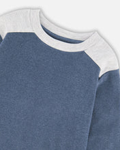 Load image into Gallery viewer, Deux Par Deux Long Sleeve Top - Navy Blue
