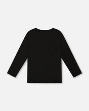 Load image into Gallery viewer, Deux Par Deux Long Sleeve Tee - Anthracite Black
