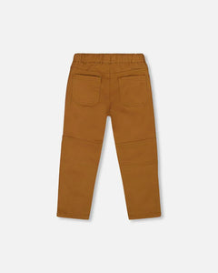 Deux Par Deux Patch Pocket Joggers - Bronze Brown