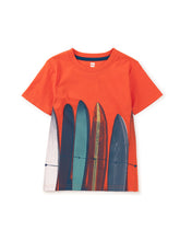 Load image into Gallery viewer, Tea Collection Surfboard Graphic Tee- Sunset
