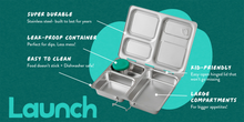 Load image into Gallery viewer, NEW! PlanetBox Launch Stainless Steel Lunch Box
