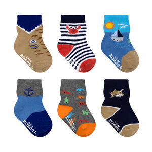 Robeez 6-Pack Baby Socks - Let's Sail Away