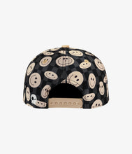 Load image into Gallery viewer, Headster Smiley Snapback- Black
