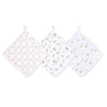Load image into Gallery viewer, Aden + Anais Cotton Muslin Washcloths 3-Pack
