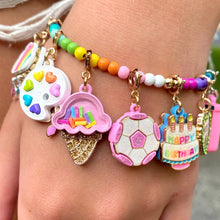 Load image into Gallery viewer, Charm It - Gold Glitter Soccer Ball Charm
