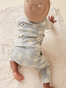 Tea Collection Baby Fold-Over Waist Pants - Animal Buns