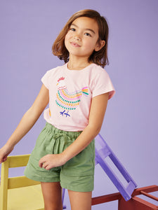 Tea Collection Rainbow Chicken Graphic Tee