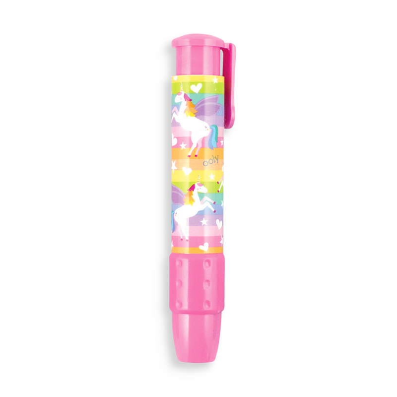 Ooly Unique Unicorn Click Erasers- Pink
