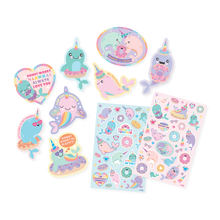 Load image into Gallery viewer, Ooly Nom Nom Narwhal Scented Stickers
