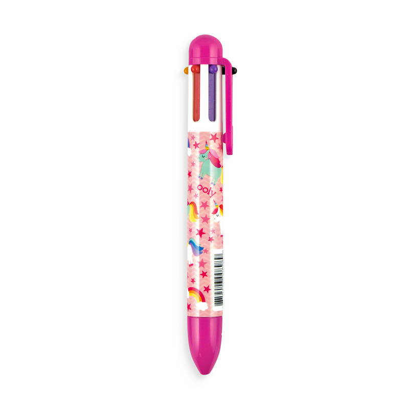 Ooly Unicorn Click Pens- Hot Pink