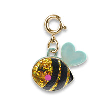 Load image into Gallery viewer, Charm It- Gold Glitter Bee
